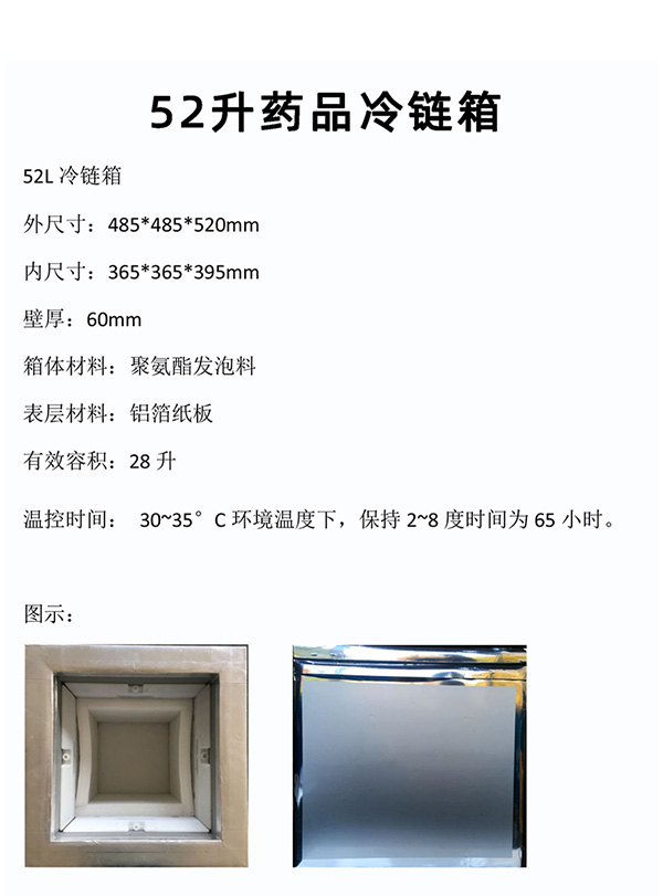 52L药品冷链箱
